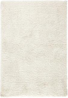 Hochflor Teppich Venice Creme meliert - 80x150x4,5cm
