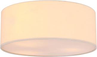 Globo Simone Deckenleuchte beige 3x E27 dimmbar 40x16,5cm