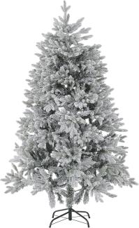 Künstlicher Weihnachtsbaum schneebedeckt 180 cm weiß FORAKER