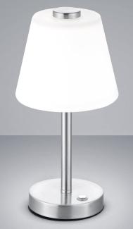 Nachttischleuchte Tischleuchte Tischlampe LED weiß/nickel matt Touch EMERALD Trio Leuchten