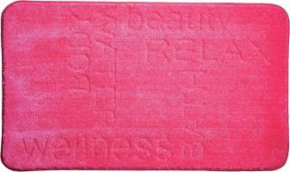 GRUND FEELING Badematte 60 x 100 cm Pink