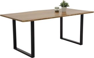 Hela 'Jenny' Esstisch, Holztisch, Baumkantentisch, Akazie Echtholz, 160 cm