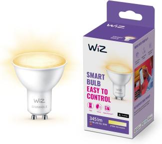 WiZ Warm White LED Spot, GU10, dimmbar, 50W, smarte Steuerung per App/Stimme über WLAN