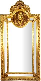 Herrschaftlicher Casa Padrino Barock Spiegel Gold Maria Motiv - Barock Möbel Antik Stil