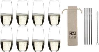 Riedel O Champagner Glas 8er Set 0414/28 x 4 und Geschenk + Spende