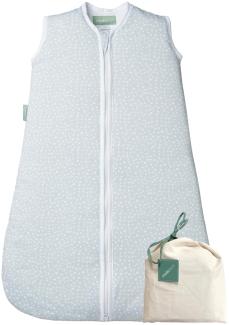 molis&co - Baby schlafsack ärmellos - Ideal für den Winter - Babyschlafsack tog 2.5 ohne Ärmel - 100% Baumwolle (Oeko-TEX 100), Premium Qualität - Grey Print (85 cm, 6-18 Monate)