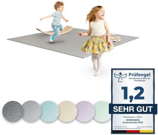 Ehrenkind® Krabbelmatte PRO | Extra dick und soft | Made in Europe | Größe 180x120cm HELLGRAU