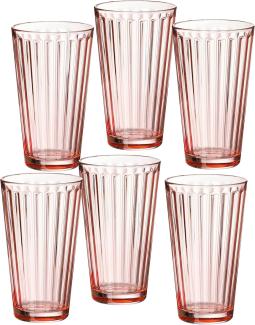 Ritzenhoff und Breker Longdrink Gläser 400ml Lawe 6 Stück Rosé Rosa