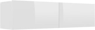 TV-Schrank Hochglanz-Weiß 120x30x30 cm Holzwerkstoff