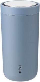 To Go Click Edelstahl Doppelwand Thermobecher, 0,2 l. Dusty blue Stelton Becher