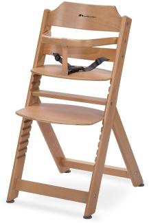 Bebeconfort Timba Basic, Anpassungsfähiger Holzstuhl, Höhenverstellbar, ab einem Alter von 6 Monaten bis 10 Jahren, bis 30 kg, Natural Wood
