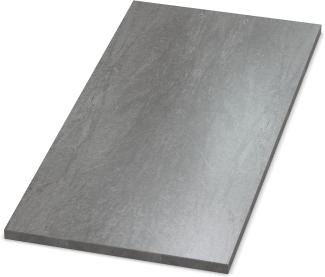 AUPROTEC Tischplatte 19mm Atlantic Stone Graphite 1800 x 600 mm Holzplatte Dekor Spanplatte mit Umleimer ABS Kante Auswahl: 180 x 60 cm