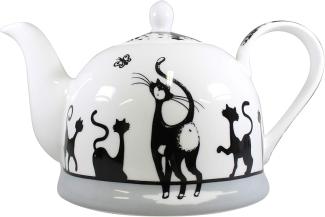 Jameson Tailor Katze Schwarz-Weiß Iglu-Kanne Teekanne