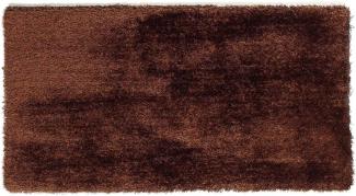Teppich- Shaggy Hochflor Teppich ideal für alle Räume 170 x 110 cm, Mocca