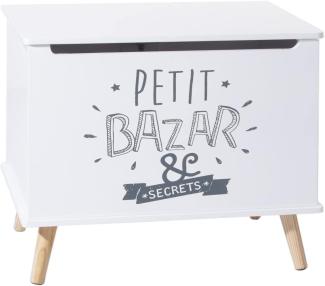 Spielzeugkiste „Petit Bazar & Secrets“, Fußkiste für Kinderzimmer MDF - Atmosphera for kids