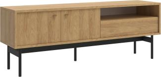 Selsey Olar - TV-Element mit Schublade, Holzoptik Hickory Natur, 154 cm