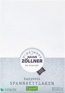 Julius Zöllner Spannbetttuch Tencel weiß,70x140
