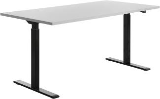 Topstar E-Table Höhenverstellbarer Schreibtisch, Holz, Schwarz/grau, 160x80
