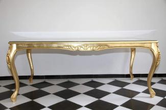 Casa Padrino Barock Luxus Esstisch Gold 240 cm x 100 cm - Esszimmer Tisch - Made in Italy - Luxury Collection