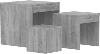 Wohnzimmertisch Set "3008196" aus Holzwerkstoff in Grau Sonoma.