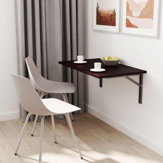 mikon 100x60 | Wandklapptisch Klapptisch Wandtisch Küchentisch Schreibtisch Kindertisch | WENGE