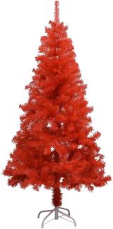 Künstlicher Weihnachtsbaum mit Ständer Rot 120 cm PVC