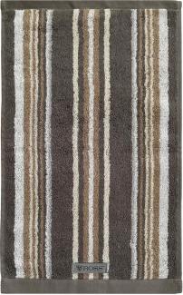 Ross Handtücher Sinfonie Multicolor Streifen 4019 | Gästetuch 30x50 cm | taupe