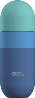 Asobu 'Orb' Trinkflaschen, Edelstahl, pastel blau, 460 ml