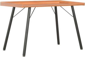Schreibtisch, Spanplatte/ Stahl Braun, 90 × 50 × 79 cm