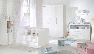 Roba 'Maren' 3-tlg. Babyzimmer-Set weiß inkl. Kinderbett, Wickelkommode und Kleiderschrank