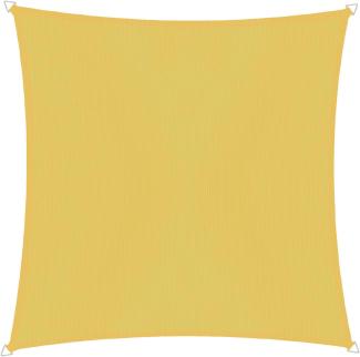 Windhager Segel Sonnensegel Cannes Quadrat 4 x 4 m (gleichschenkelig), Sonnenschutz für Garten & Terrasse, UV-und witterungsbeständig, gelb, 10733