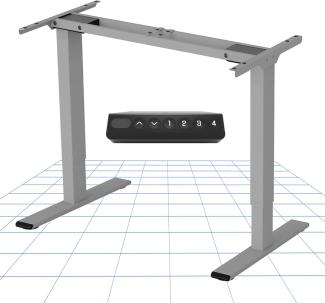 Flexispot EB2S Höhenverstellbarer Schreibtisch Elektrisch höhenverstellbares Tischgestell, passt für alle gängigen Tischplatten. Mit Memory-Steuerung und Softstart/-Stop.