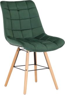 Stuhl Leni Samt (Farbe: grün)