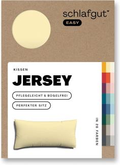 Schlafgut Kissenbezug EASY Jersey | Kissenbezug einzeln 40x80 cm | yellow-mid