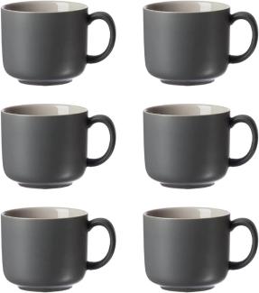 Ritzenhoff & Breker JASPER Kaffeetasse 240 ml grau 6er Set