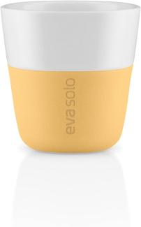 Eva Solo Espresso-Becher Golden Sand, 2er Set, Espressotasse, Kaffee Becher, Porzellan / Silikon, 80 ml, 501123