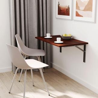 mikon 60x50 | Wandklapptisch Klapptisch Wandtisch Küchentisch Schreibtisch Kindertisch | WALNUSS