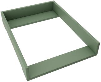 REGALIK Wickelaufsatz für Koppang IKEA 72cm x 50cm - Abnehmbar Wickeltischaufsatz für Kommode in Grün - Abgeschlossen mit ABS Material 1mm