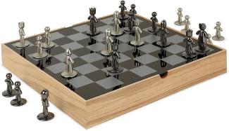 Umbra Buddy Schachbrett, Schachspiel, Spielzeug, Schach Spiel, Holz, Natur, 36 cm, 1005304-390