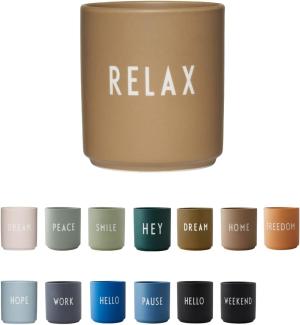 Design Letters Becher Favourite Cup Relax Camel Brown 10101002CAMELRELAX
