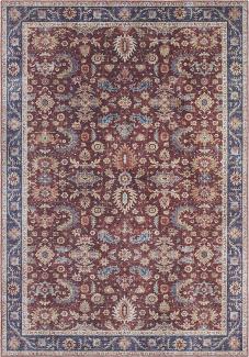 Vintage Teppich Vivana Bordeaux Rot - 120x160x0,5cm