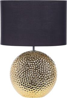 Tischlampe gold 51 cm Trommelform NASVA