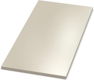 AUPROTEC Tischplatte 19mm Kaschmirgrau 1000 x 1000 mm Holzplatte Dekor Spanplatte mit Umleimer ABS Kante Auswahl: 100 x 100 cm
