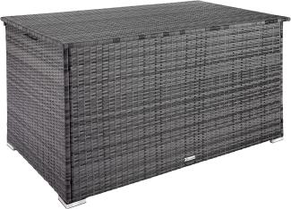 Auflagenbox mit Aluminiumgestell Oslo, 145x82,5x79,5cm grau meliert