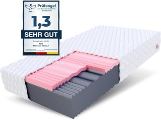 Matratze 90x200 Kaltschaum SELECT Visco Schaum Polyurethanschaum H3/H4 14 cm JERSEY