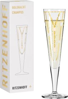 Ritzenhoff 1071039 Champagnerglas #39 GOLDNACHT Champus Nathalie Jean 2024 in Geschenkbox