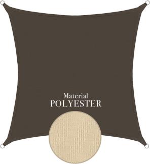 Anndora Sonnensegel 3x3 - anthrazit quadratisch Polyester