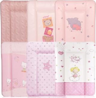 Lorelli Kinder Wickelauflage Softy 50 x 70 cm waschbar gepolstert erhöhter Rand pink