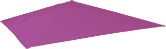 Ersatz-Bezug für Luxus-Ampelschirm HWC-A96, Sonnenschirmbezug Ersatzbezug, 3x3m (Ø4,24m) Polyester 2,7kg ~ lila-violett