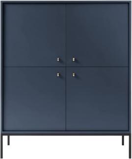 Selsey (Marineblau) MONNE-Vertikale Kommode, 125,5 cm x 103,5 cm x 39 cm